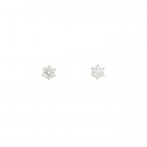 PT900 ソリティア ダイヤモンド ピアス 0.33CT