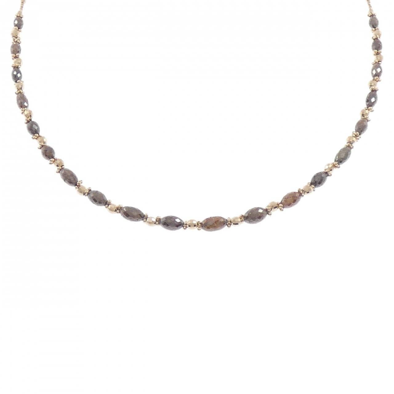 K18PG ダイヤモンド ネックレス 14.00CT