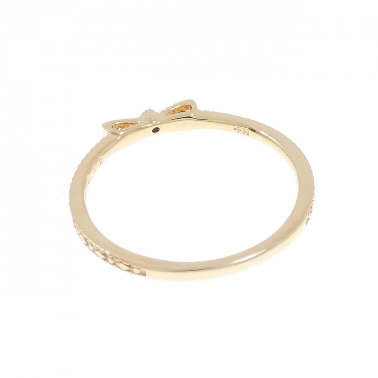 ノジェス リボン ダイヤモンド リング 0.02CT