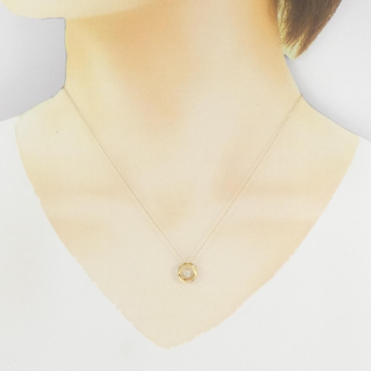 K18YG ダイヤモンド ネックレス 0.15CT