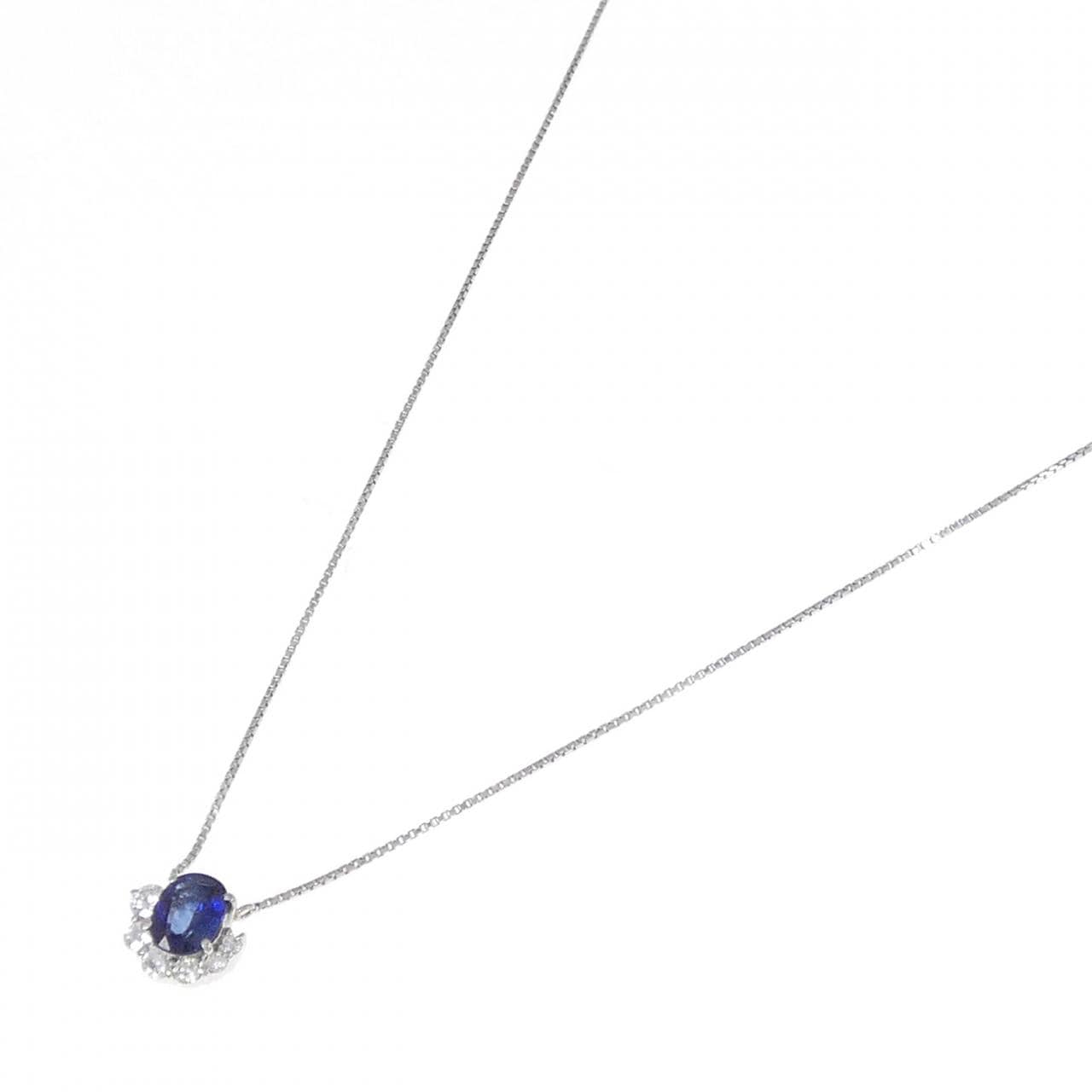 PT Sapphire Necklace 1.126CT