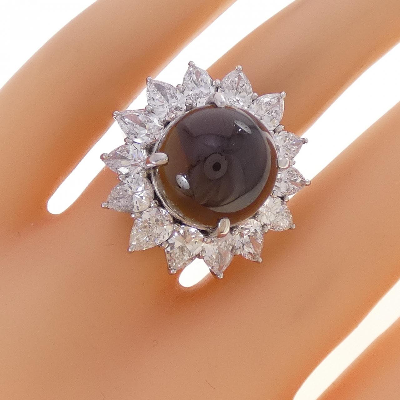 PT900 クリソベリルキャッツアイ リング 20.10CT