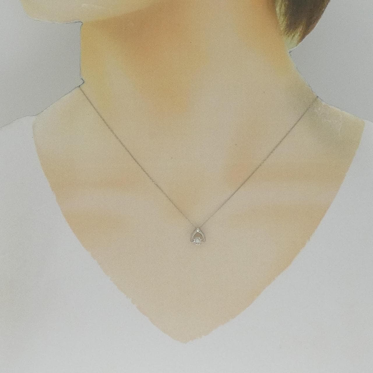 【新品】PT900 ダイヤモンド ネックレス 0.23CT
