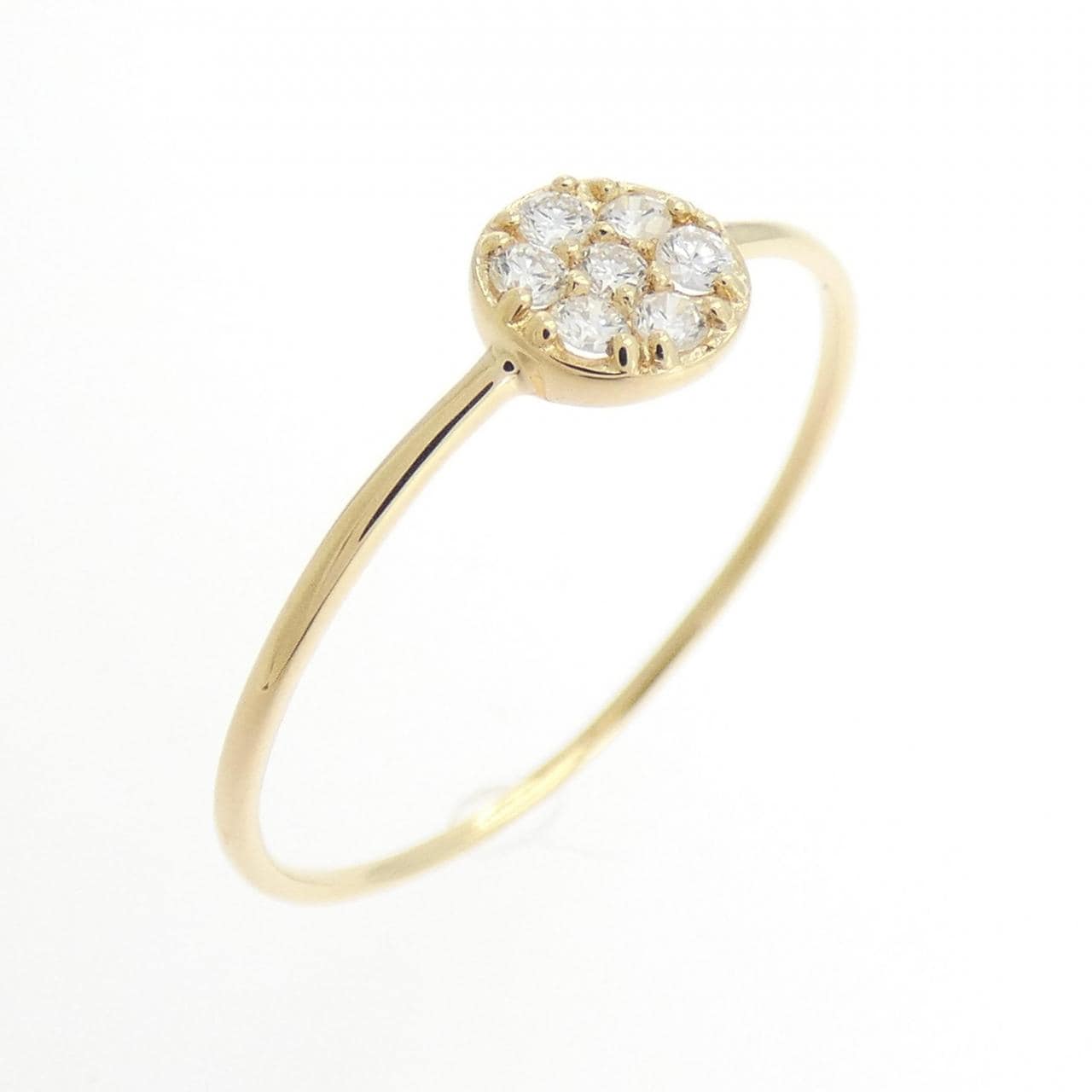 【リメイク】K18YG ダイヤモンド リング 0.10CT