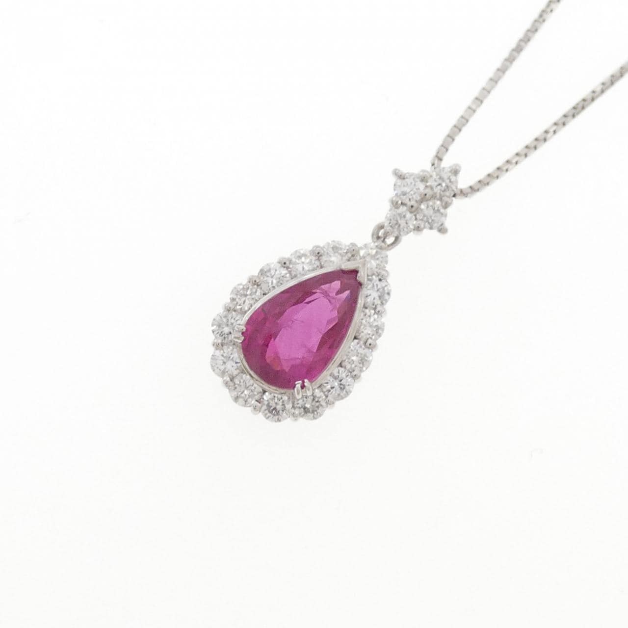 PT900/PT850 ルビー ネックレス 2.03CT