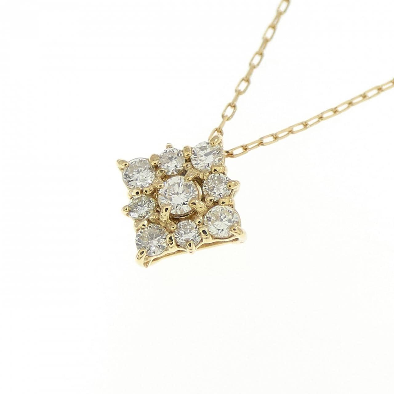 K18YG ダイヤモンド ネックレス 0.10CT