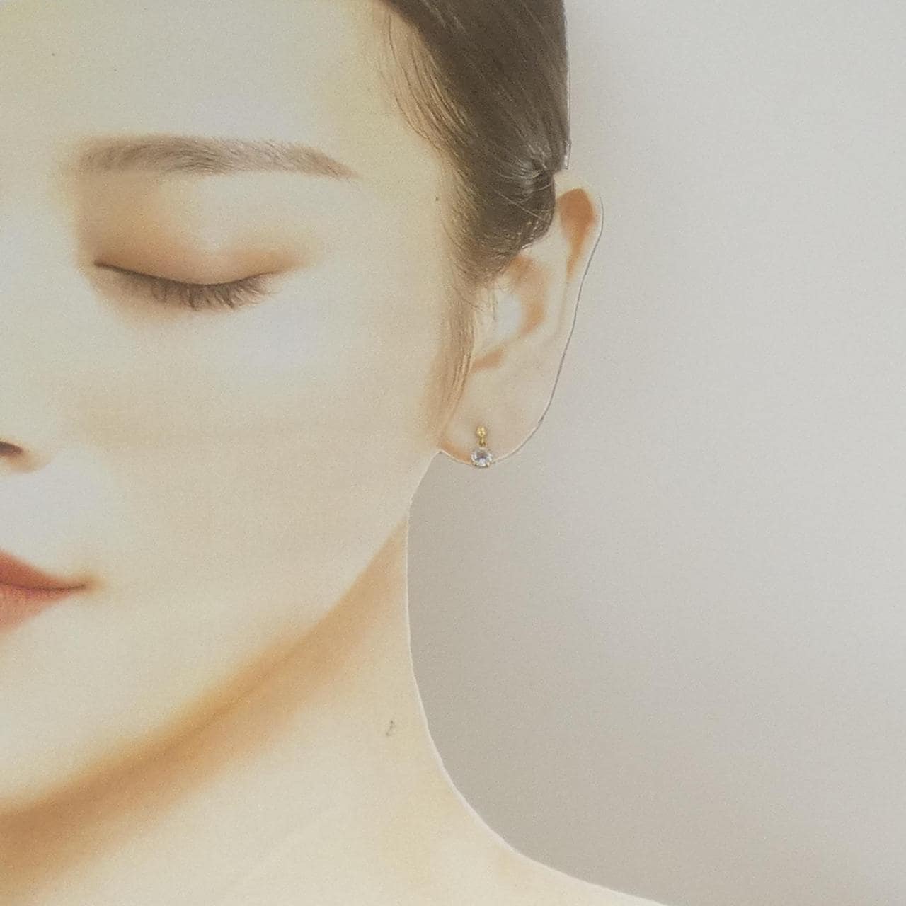 K18YG アクアマリン ピアス