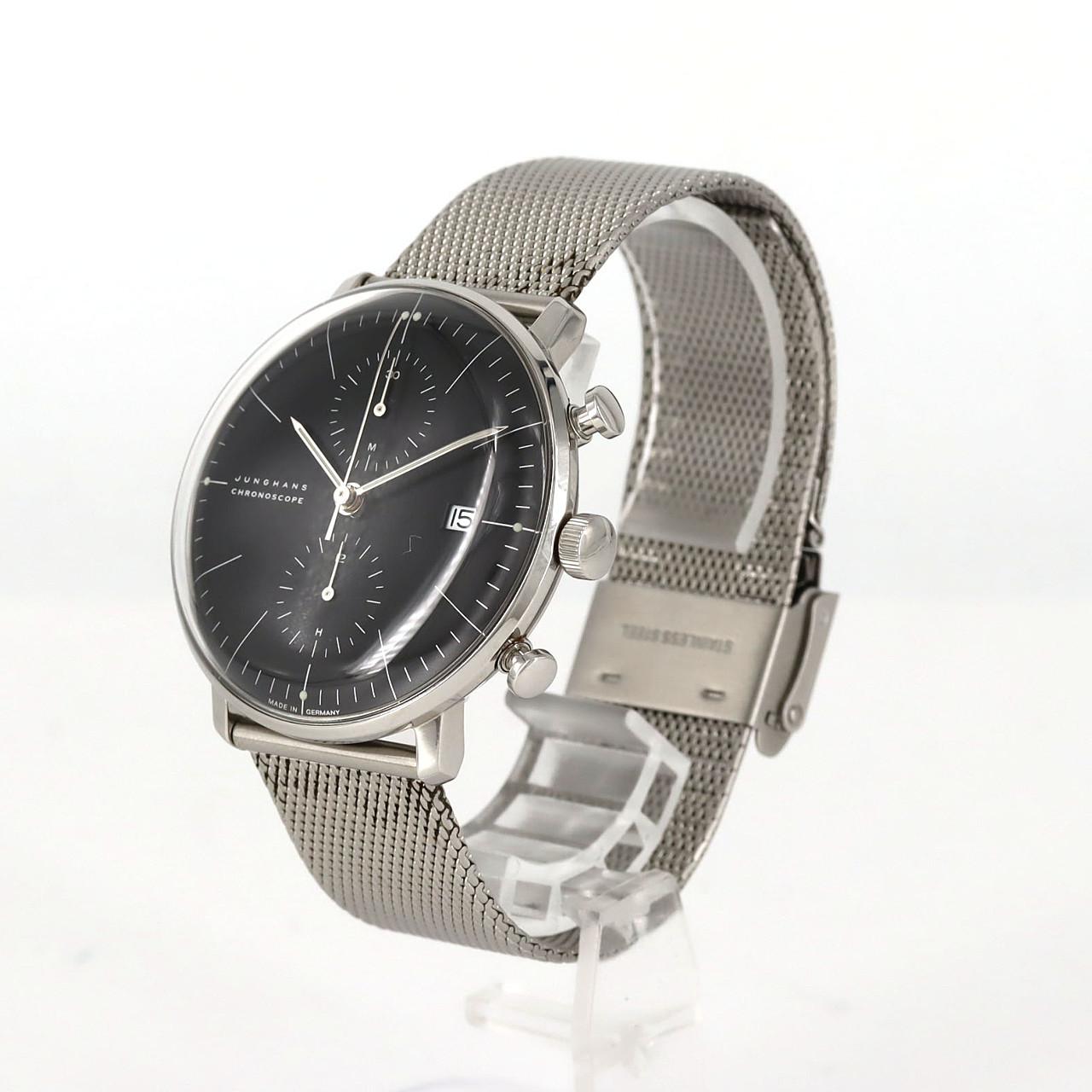 【ノーメンテナンス還元価格】ユンハンス マックスビル クロノスコープ 27/4601 SS 自動巻