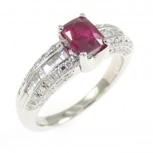 PT900 ルビー リング 1.01CT