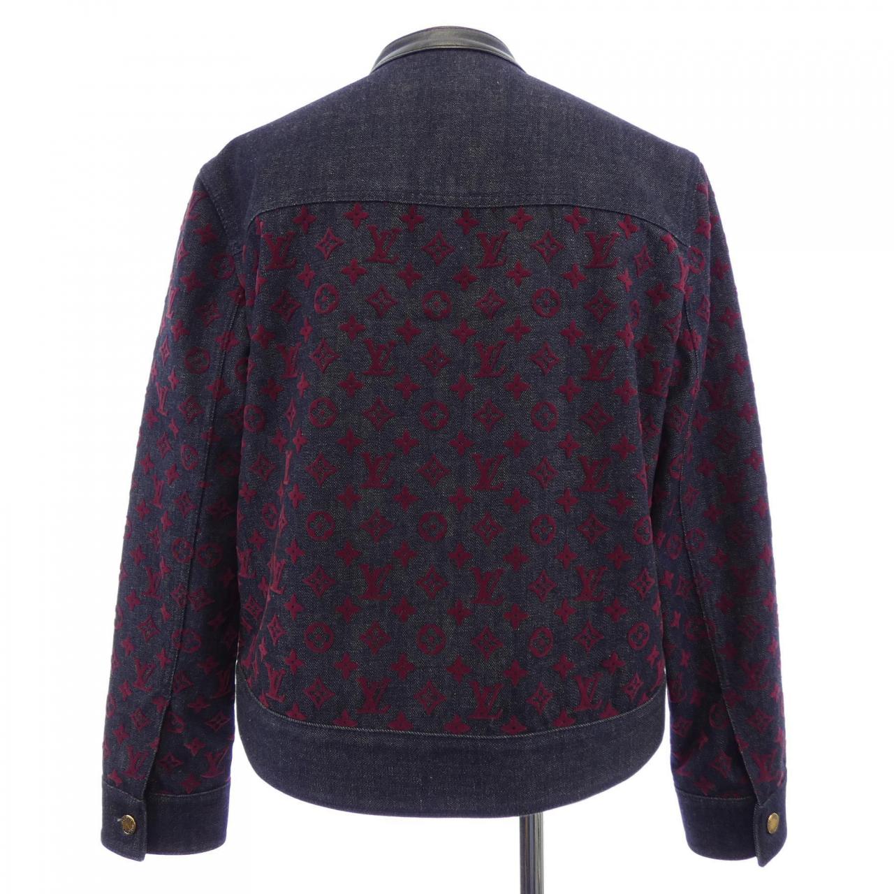 ルイヴィトン LOUIS VUITTON フロックド モノグラム FPJA35AAX デニムジャケット