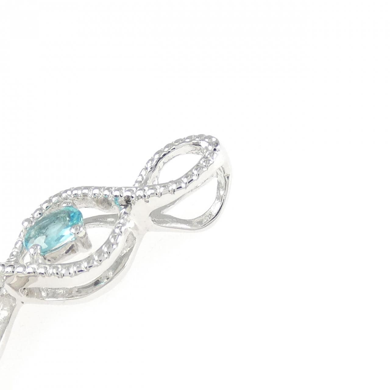 K18WG パライバトルマリン ペンダント 0.103CT