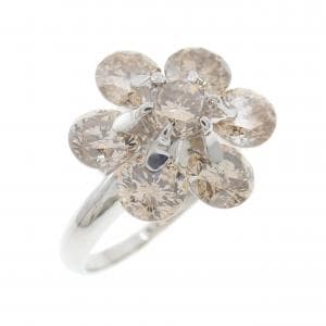PT900 フラワー ダイヤモンド リング 3.00CT