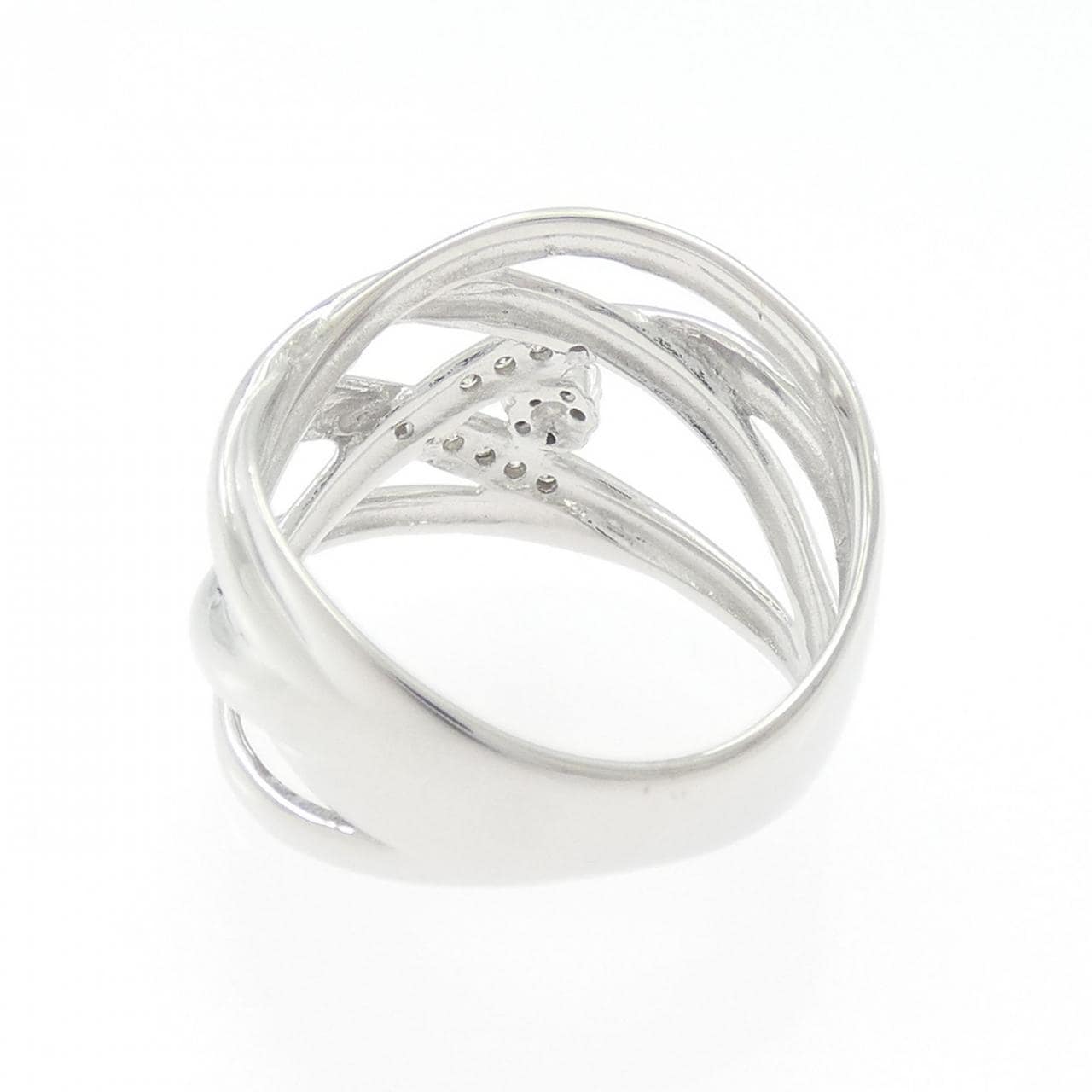 K18WG ダイヤモンド リング 0.10CT