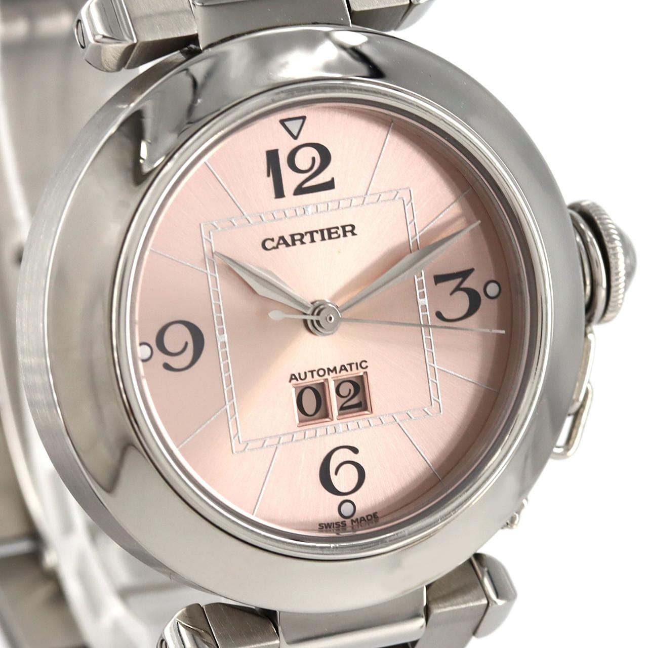 カルティエ パシャCグランデデイト W31058M7 SS 自動巻
