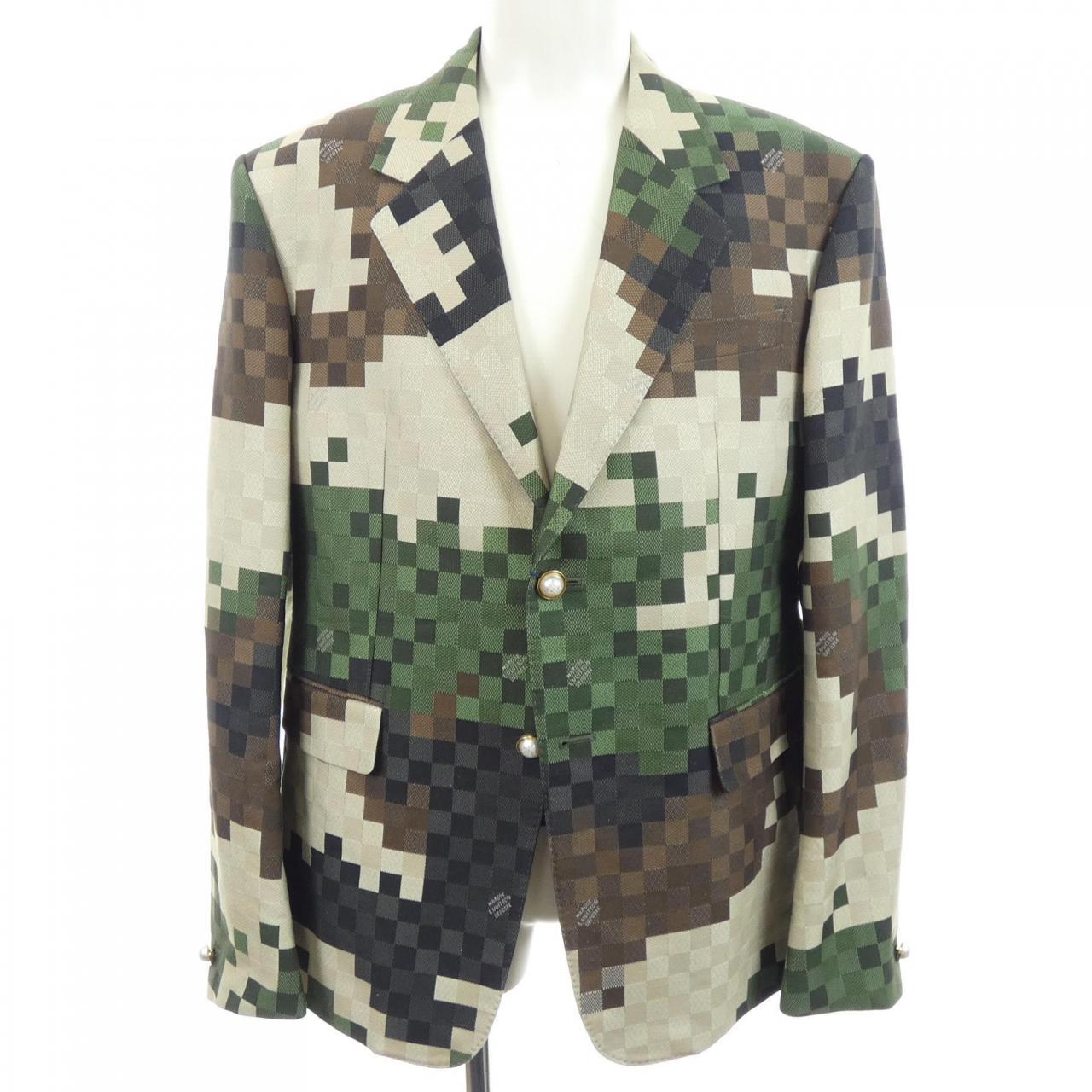 ルイヴィトン LOUIS VUITTON シングルブレスレッドテーラードダミエジャケット HQJ60EHSB ジャケット