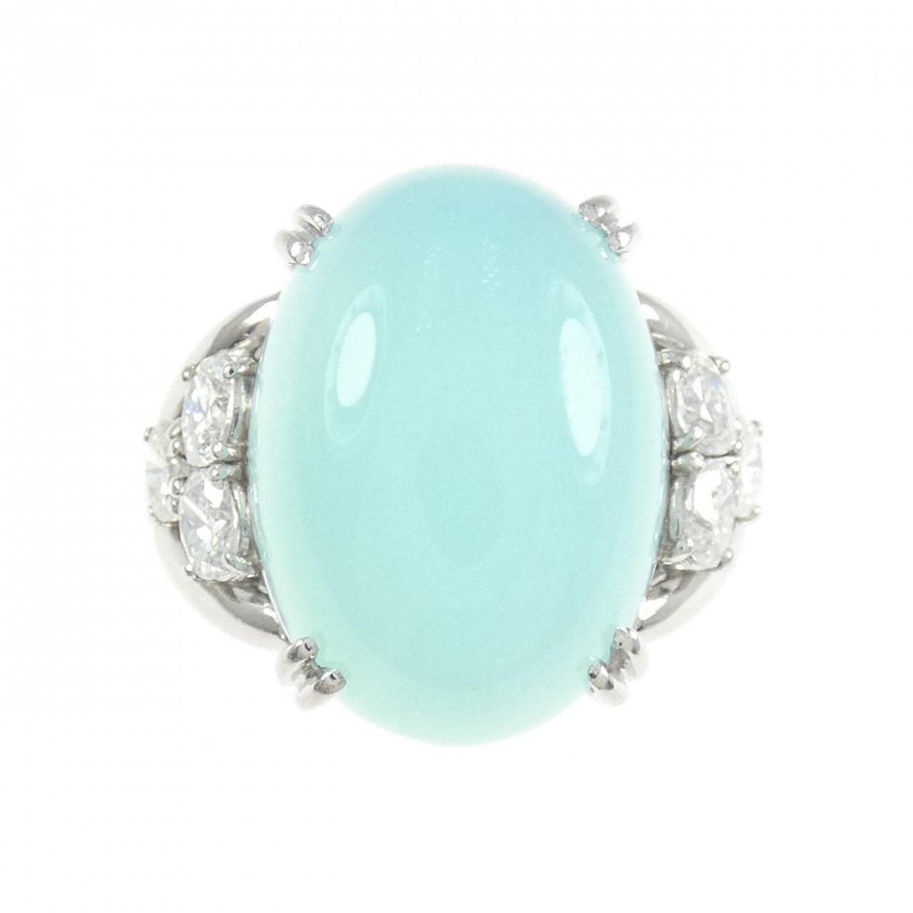 PT900 カルセドニー リング 11.06CT