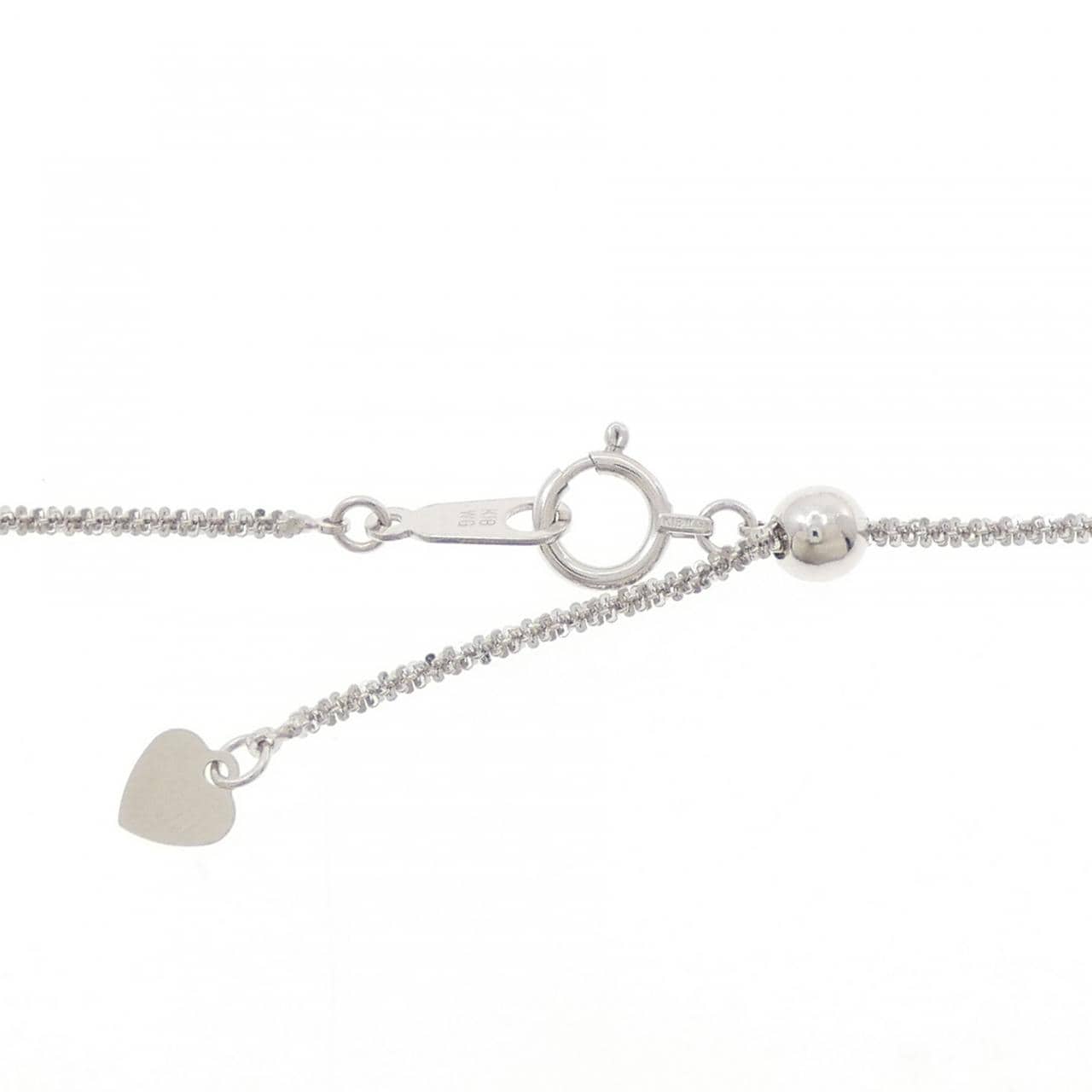 K18WG クロス ダイヤモンド ネックレス 0.50CT