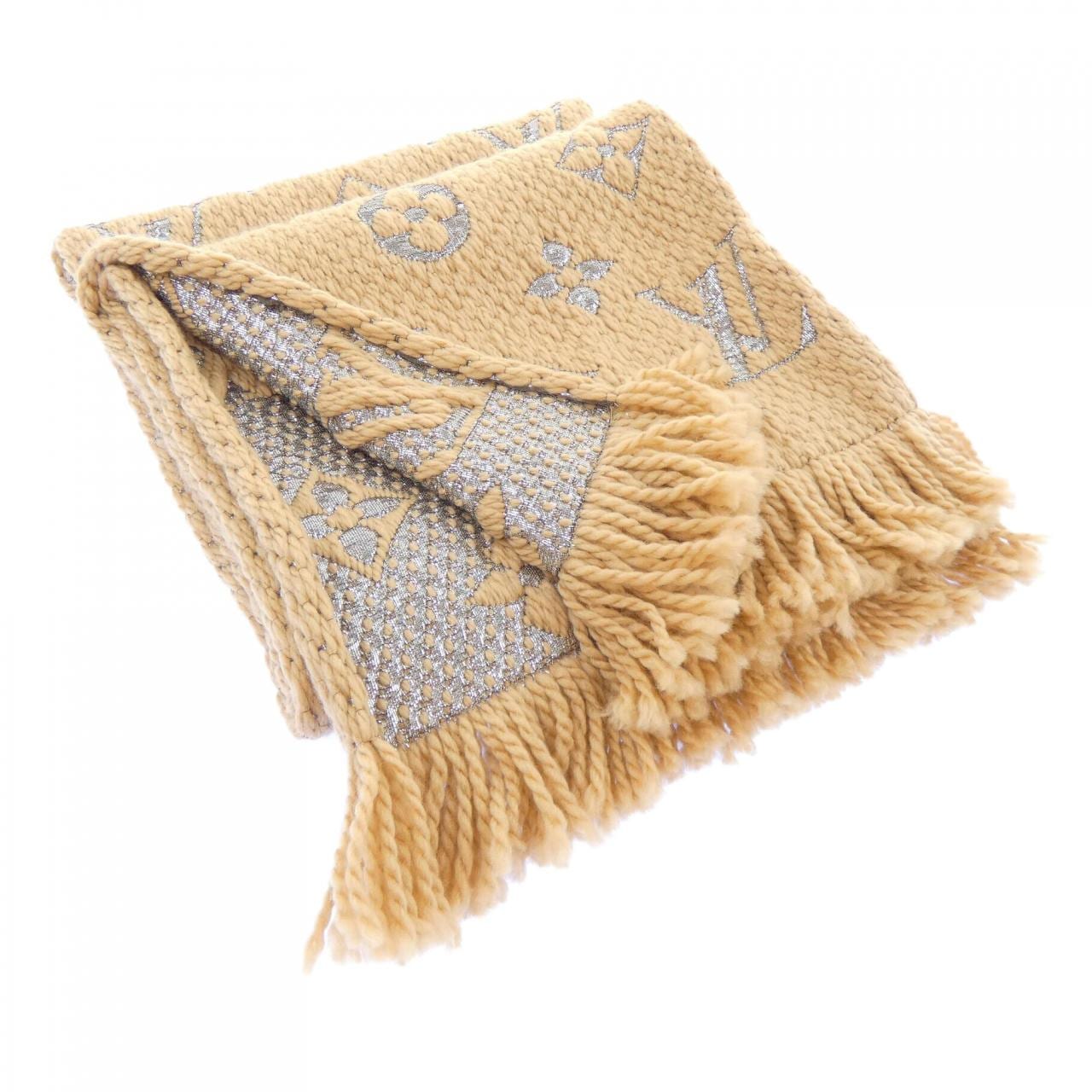 ルイヴィトン LOUIS VUITTON エシャルプ ロゴマニア シャイン M75834 MUFFLER