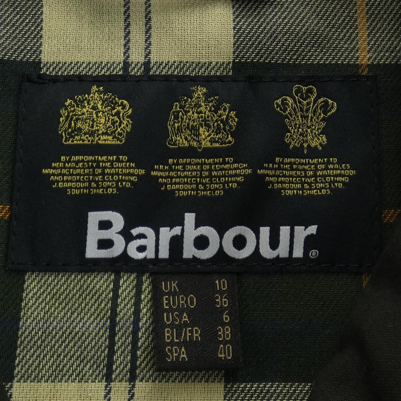 BARBOUR coat