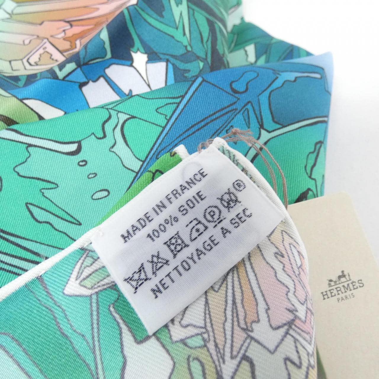 [Unused items] HERMES LAVALLEE DE CRISTAL Carre 004010S Scarf