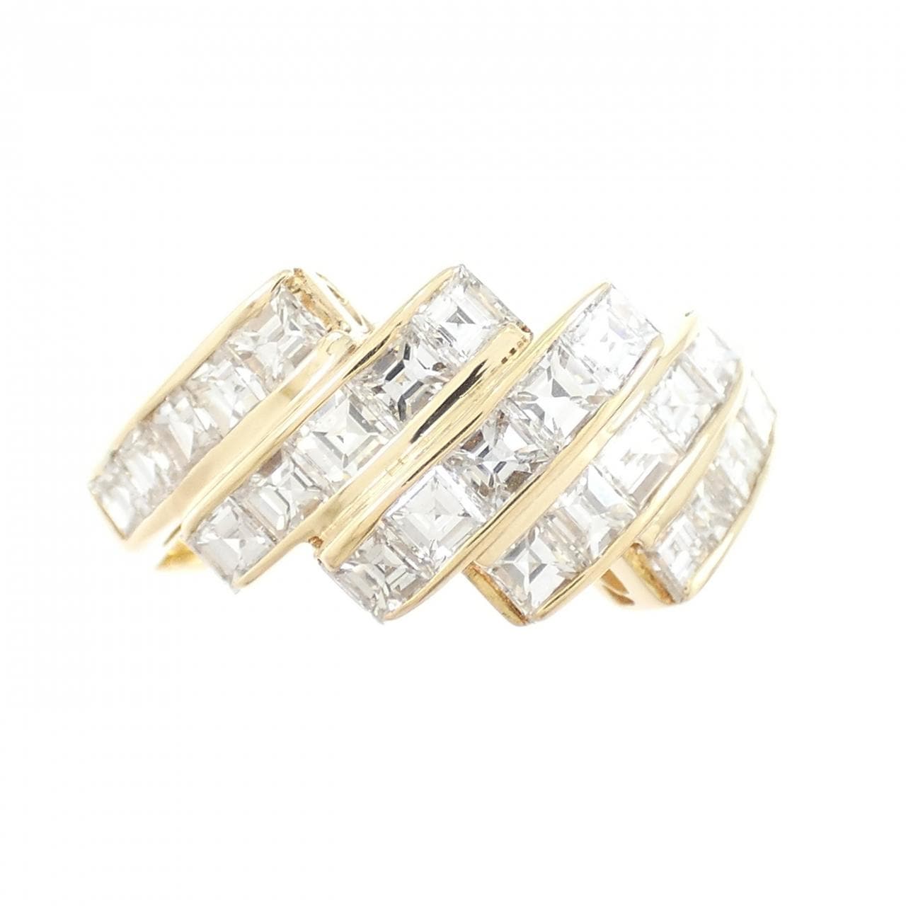 K18YG ダイヤモンド リング 1.54CT