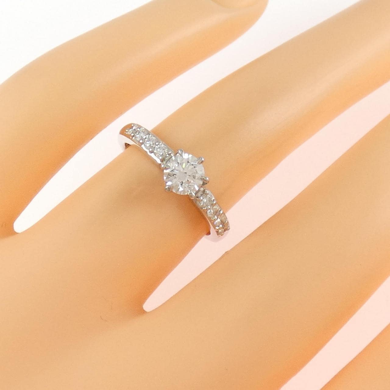 PT950 ダイヤモンド リング 0.408CT E SI2 VG