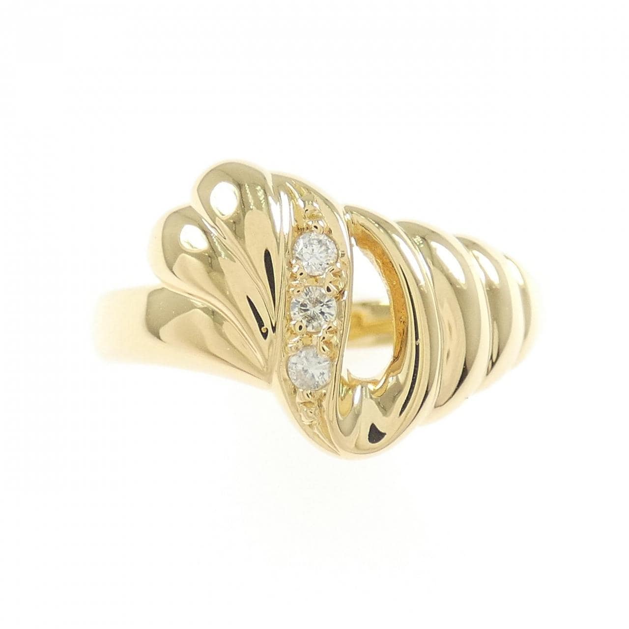 K18YG ダイヤモンド リング 0.06CT