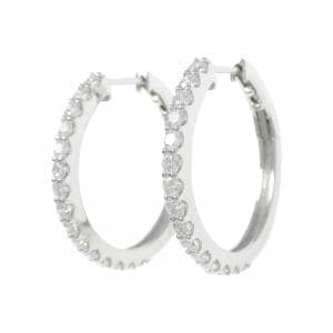 【新品】PT900 ダイヤモンド ピアス 0.800CT
