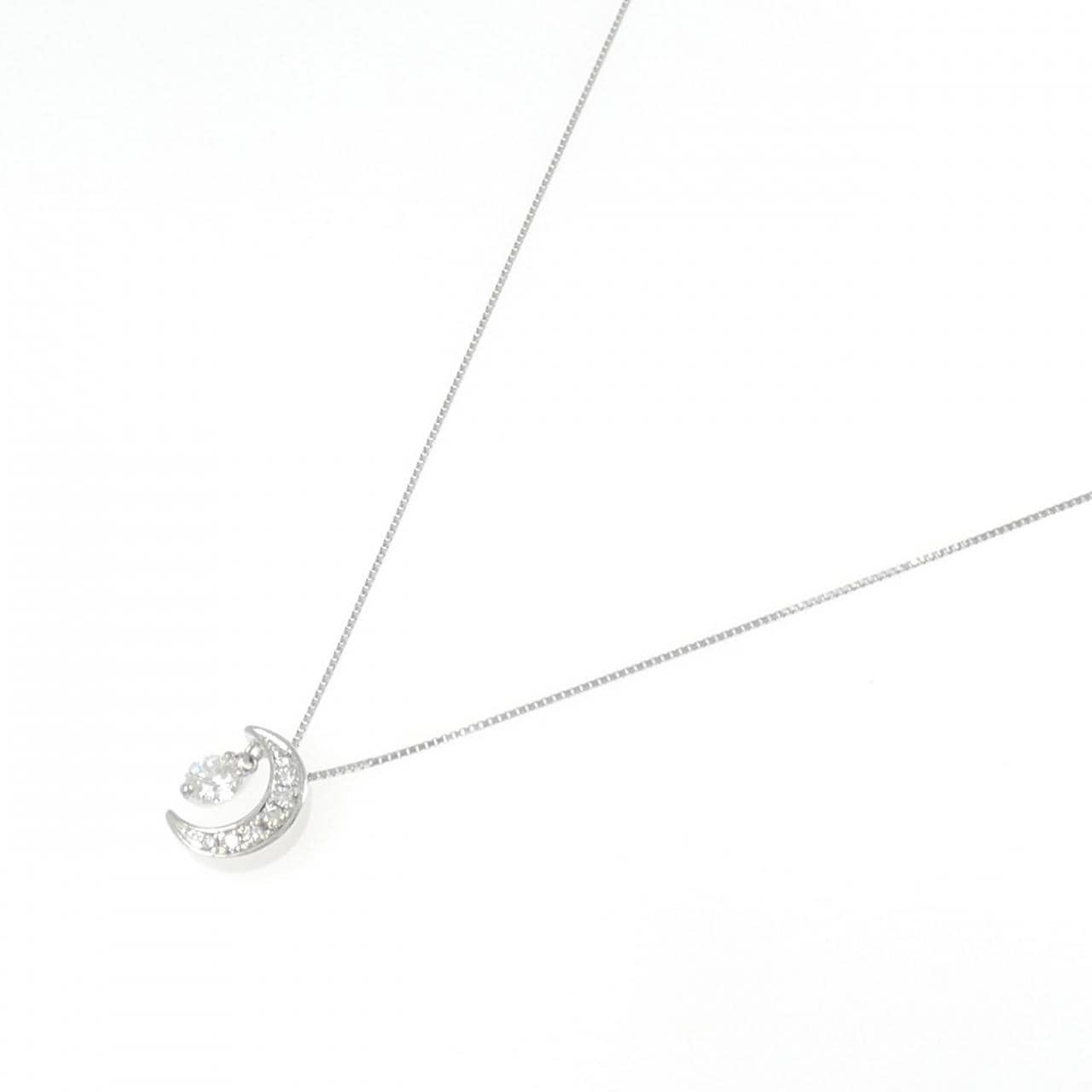 K18WG ダイヤモンド ネックレス 0.316CT F VS1 EXT