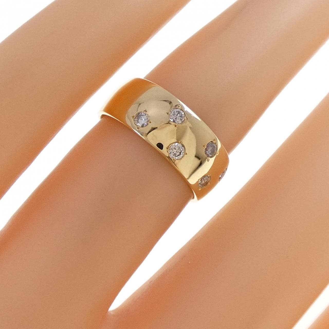 K18YG ダイヤモンド リング 0.16CT