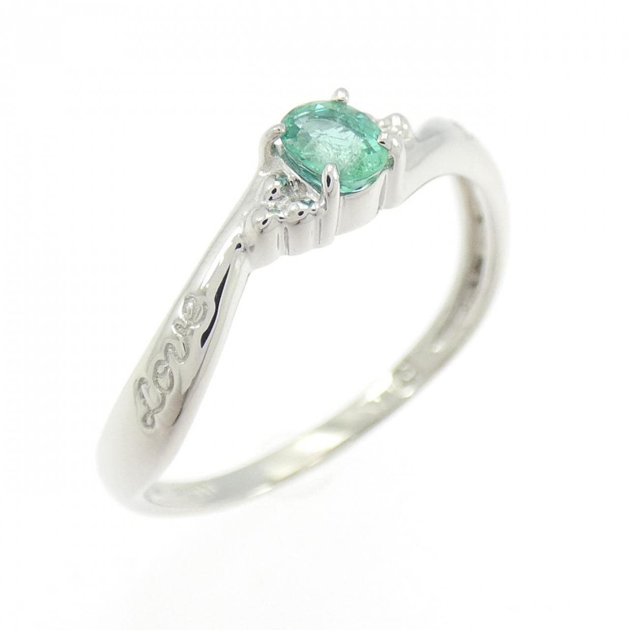 PT900 エメラルド リング