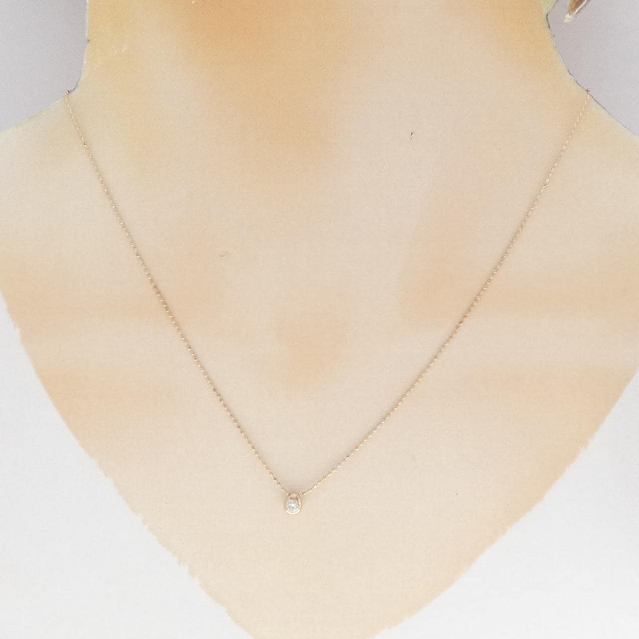 K18PG ダイヤモンド ネックレス 0.08CT
