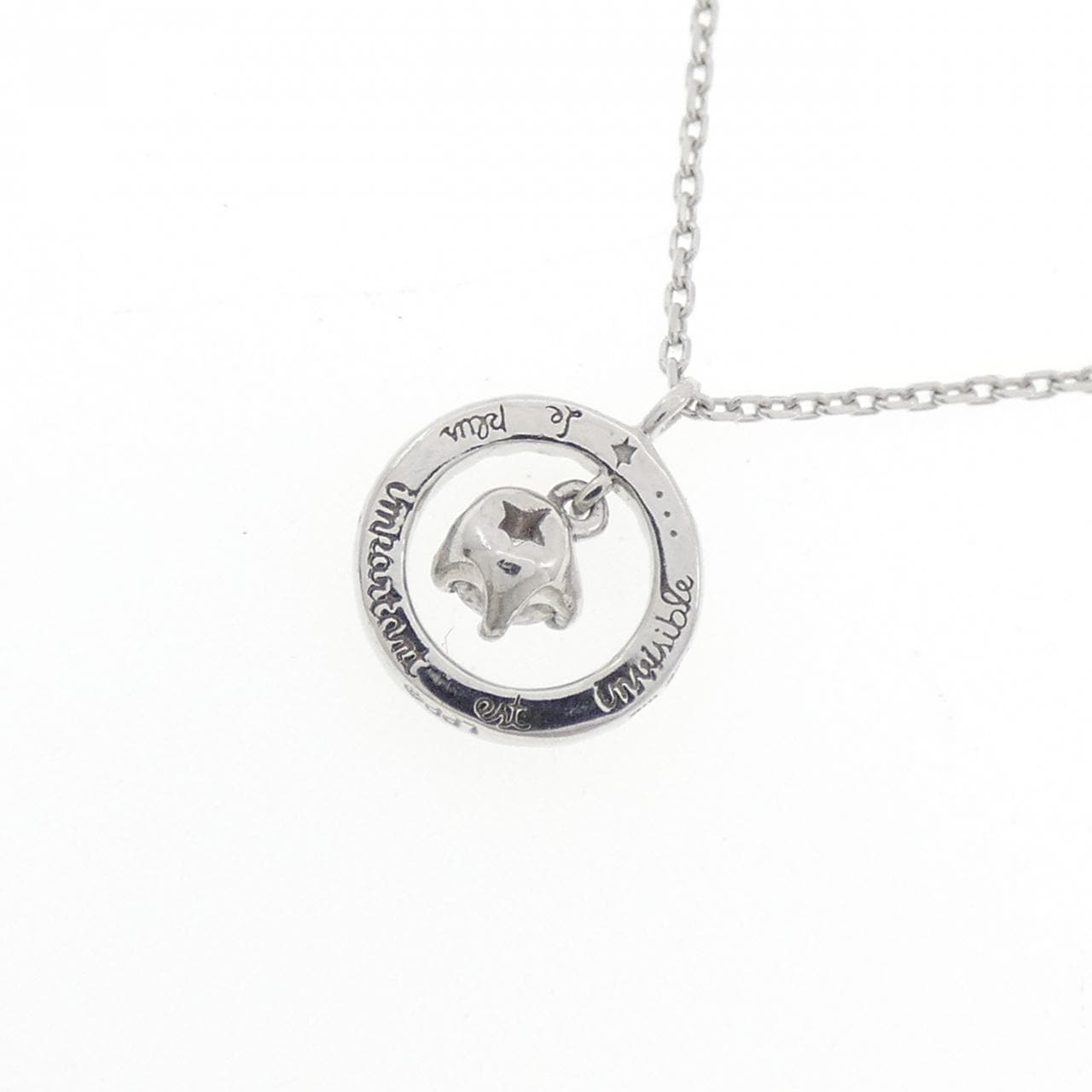 K18WG ダイヤモンド ネックレス 0.081CT