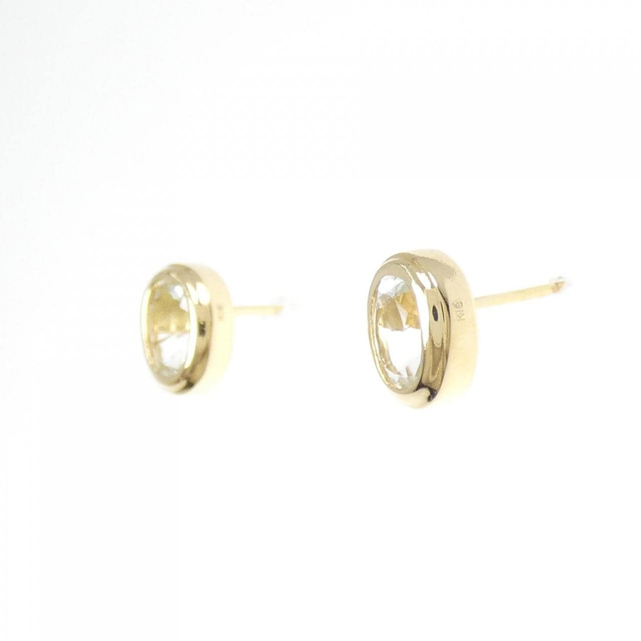 K18YG アクアマリン ピアス
