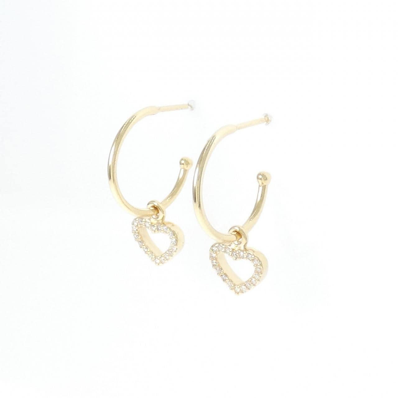 585YG 2WAY Diamond earrings