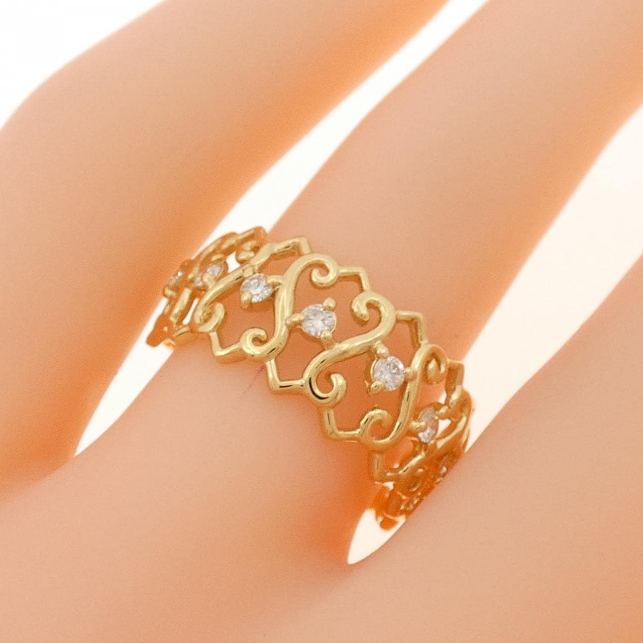 K18YG ダイヤモンド リング 0.20CT