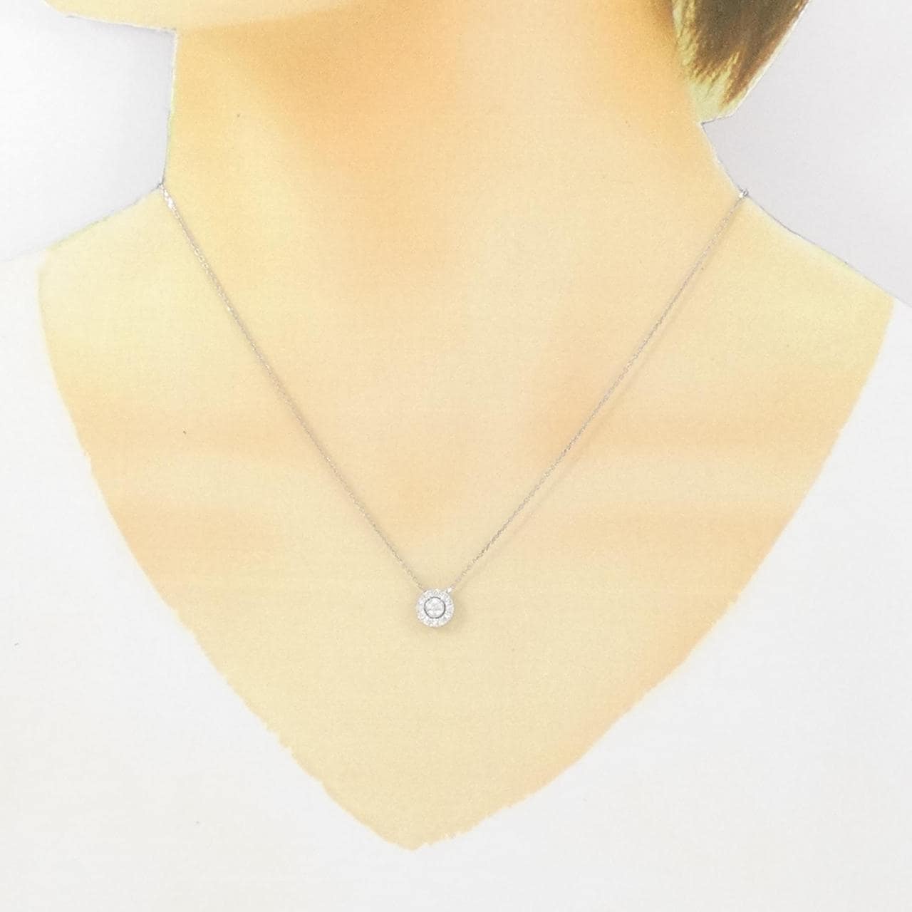PT 2WAY ダイヤモンド ネックレス 0.119CT