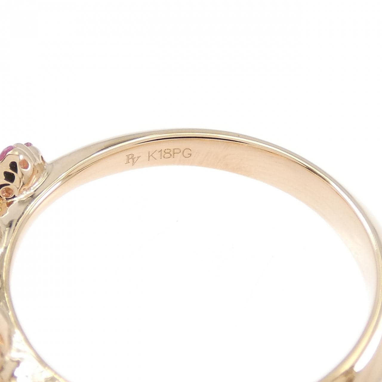 ポンテヴェキオ フラワー サファイヤ リング 0.28CT