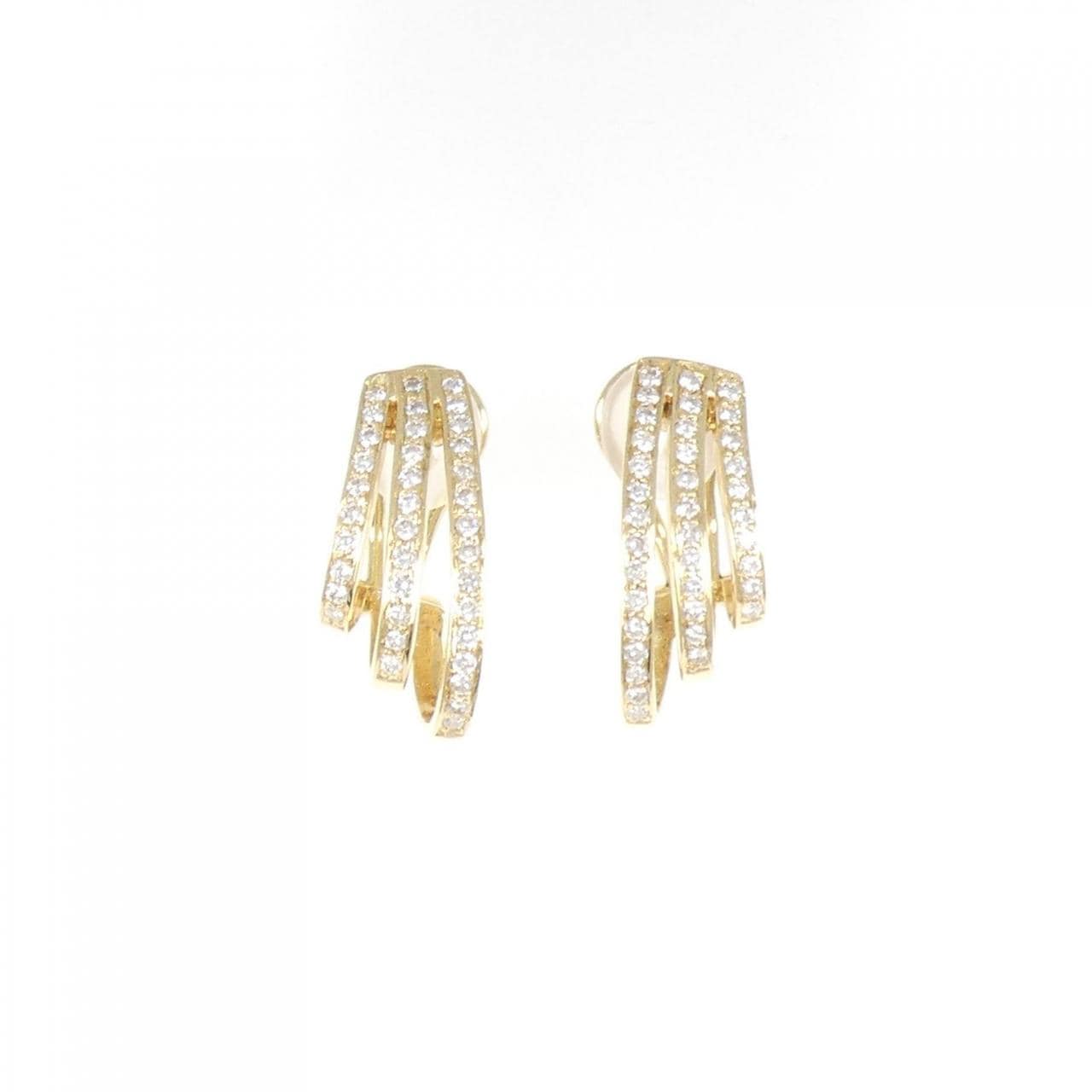 K18YG Diamond Earrings