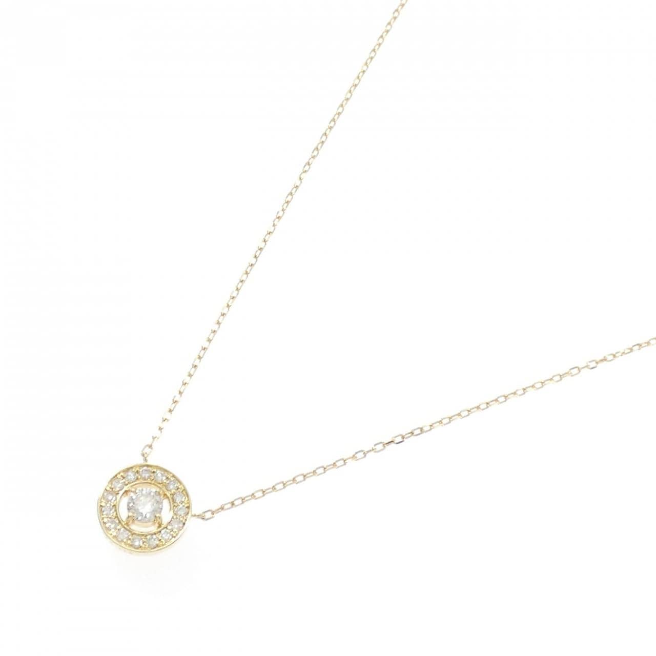K18YG ダイヤモンド ネックレス 0.20CT