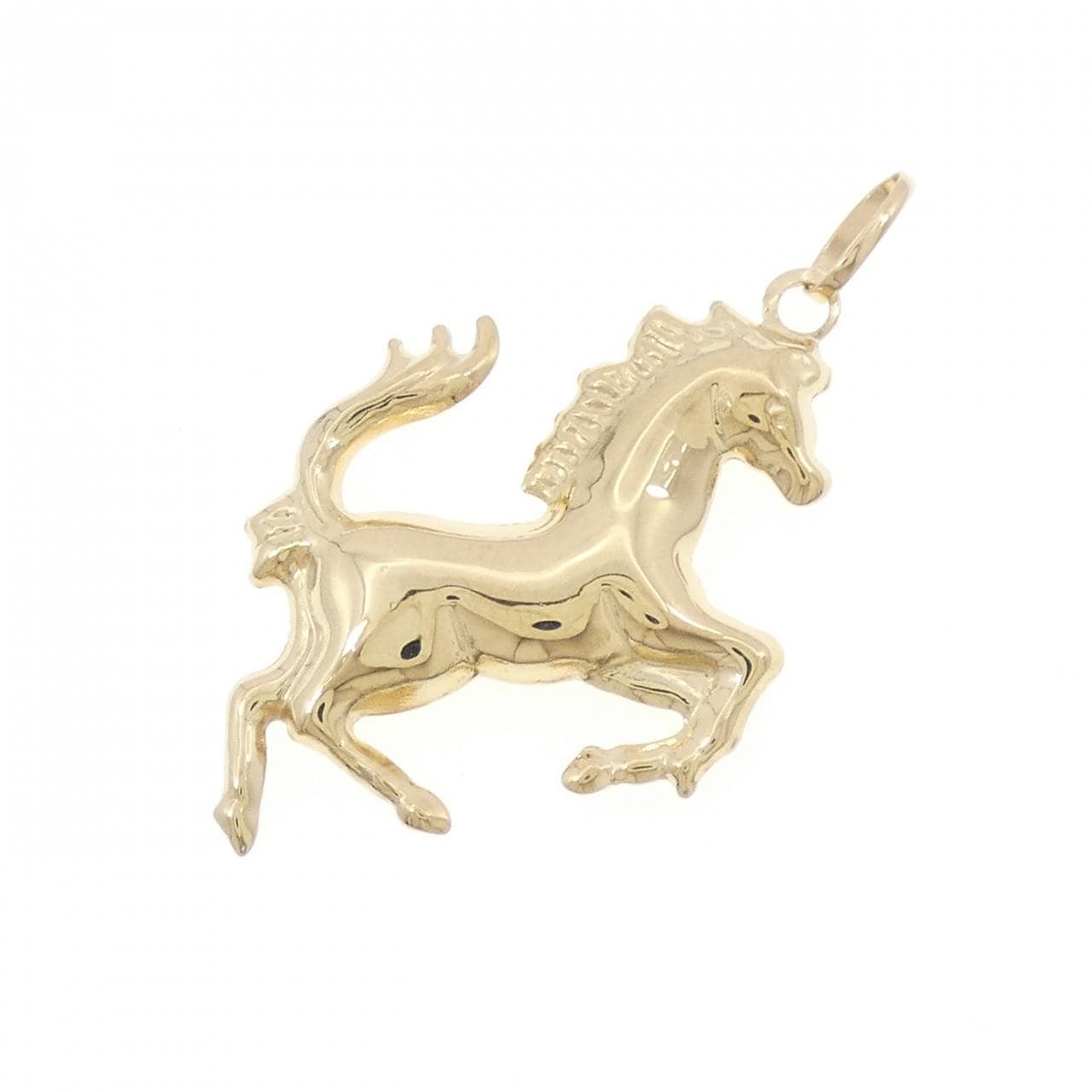 K18YG ホース ペンダント