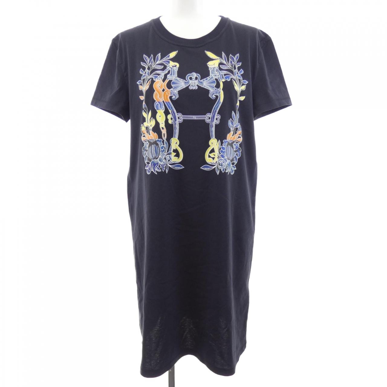 エルメス HERMES CARTOUCHE　デッラ･カヴァッレリア 4E4530DA カットワンピース