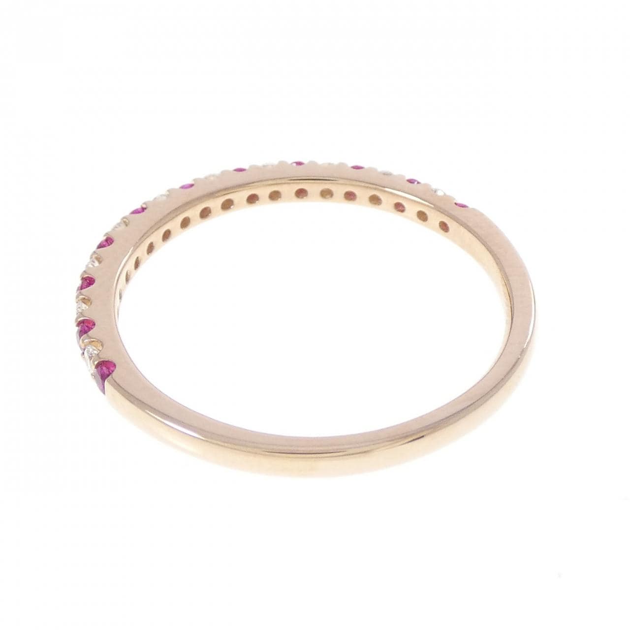 K18PG ルビー リング 0.17CT