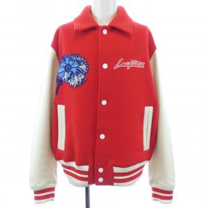 ルイヴィトン LOUIS VUITTON LV×YKサイケデリックフラワーエンブロイダードバーシティブルゾ HOL31EMJY 草間彌生 スタジャン