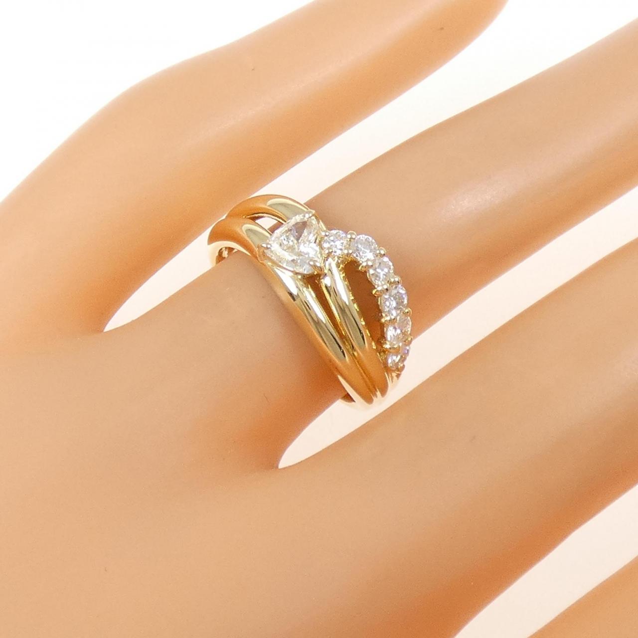 K18YG ダイヤモンド リング 0.26CT