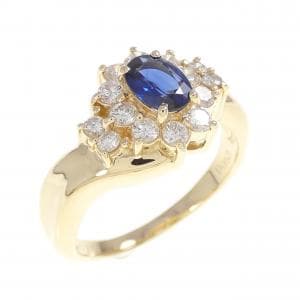 K18YG サファイヤ リング 0.70CT