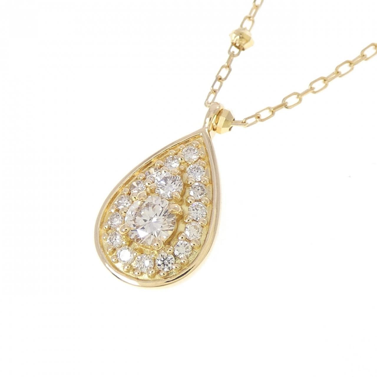 K18YG ダイヤモンド ネックレス 0.28CT