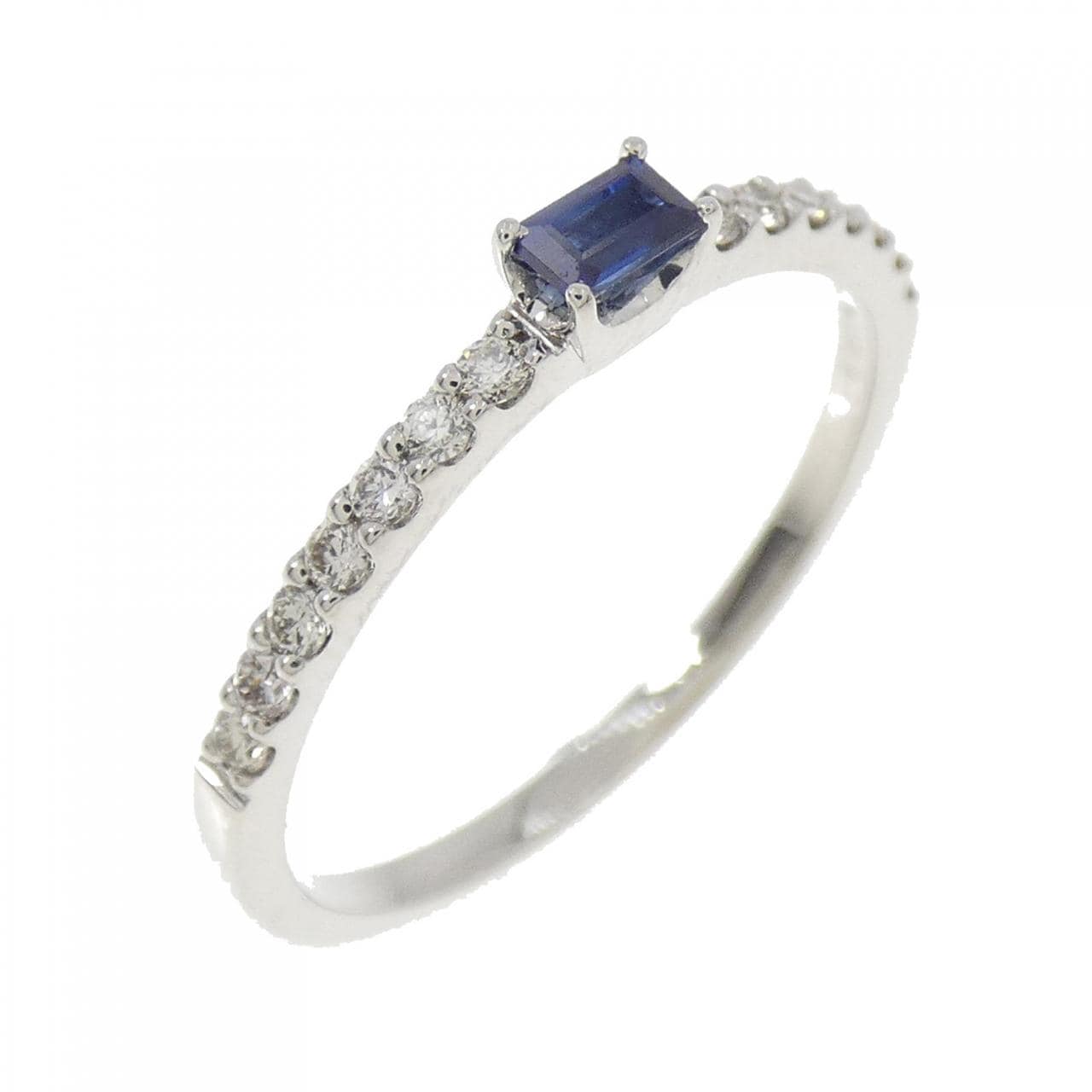 【新品】PT900 サファイヤ リング 0.10CT