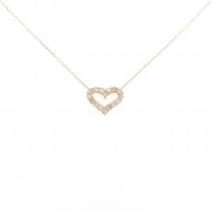 【新品】K18YG ハート ダイヤモンド ネックレス 0.20CT