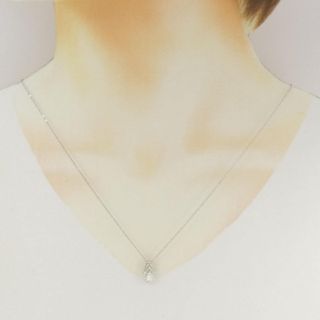 PT900/PT850 ダイヤモンド ネックレス 0.324CT